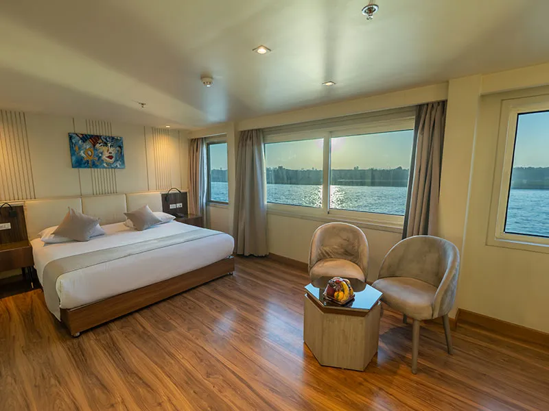 Cabin aboard the Golden Boat Nile Cruise Nile cruise